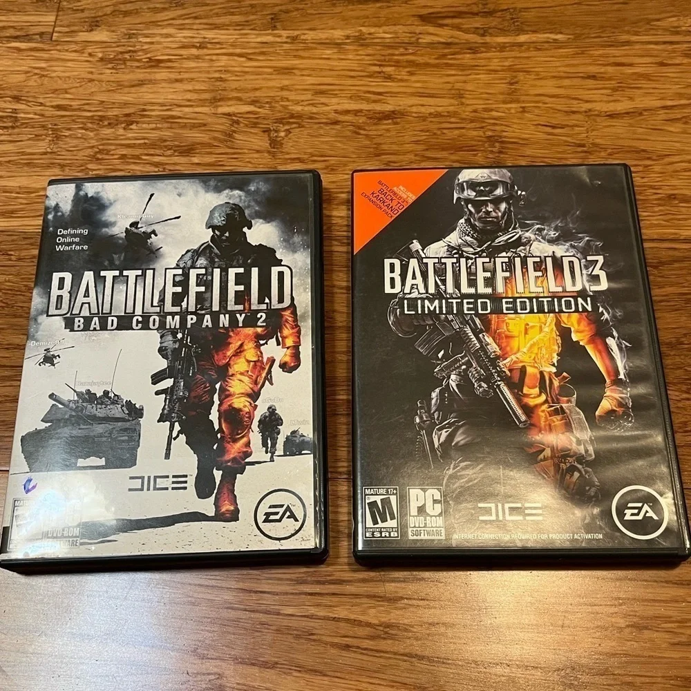 Battlefield Bad Company 2 AND Battlefield 3 Limited Edition DVD bundle.